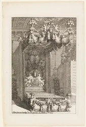 Ontwerp voor een Staatslaapkamer, uit Tweede Livre d