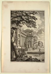 Plaat in Nouveaux Livre de Paysages