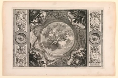 Plaat in Nouveaux livres de peintures de salles et d’escaliers (Nieuwe boeken over schilderijen voor kamers en trappen)