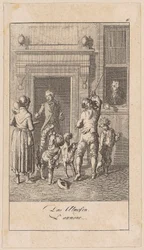 Aalmoes, blad 6 uit de reeks „Oprechtheid en huichelarij“