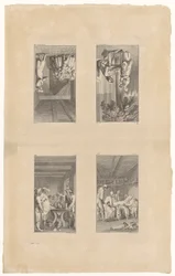 Blad 1-4 bij Pestalozzi’s *Lienhard en Gertrud*