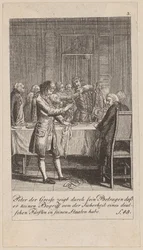 Blad 3 uit de serie “Geschiedenis van Brandenburg”