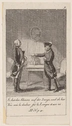 Blad 9 bij „Anekdotes en karaktertrekken van Frederik II, koning van Pruisen“