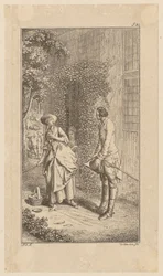 Het bezoek van Bunkel aan zijn vriend Carl Turner, blad 5 uit „Leven, opmerkingen en meningen van Johann Bunkel”