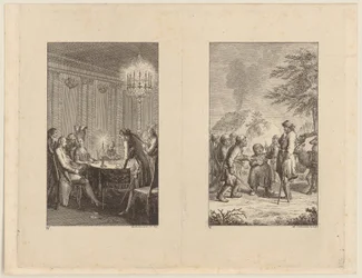 Candide bij een actrice [links]; Candide in Noorwegen [rechts]