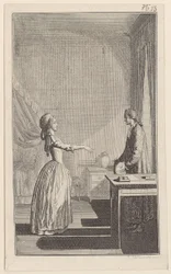 Clarisse verwijt Lovelace dat hij haar kwetsbaar heeft gemaakt, haar eer heeft aangetast en haar alle rust en deugdzaamheid heeft ontnomen