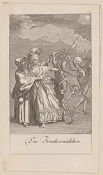 Prostituee, blad 3 uit de reeks „De dodendans“
