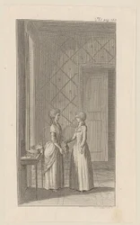 Hanne en Mariane in het witte blijspel „Afgunst veroorzaakt haar eigen ondergang“