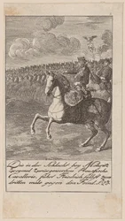 De Pruisische cavalerie, tweemaal teruggeslagen in de Slag bij Mollwitz, wordt door Frederik zelf voor de derde maal tegen de vijand aangevoerd