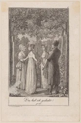 Lottchen bezoekt Minchen, die over haar ontmoeting met de landeigenaar vertelt, blad 4 uit de reeks “De roep naar de stad”