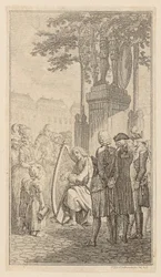 Minnesänger, blad 1 uit de eerste uitgave van de „Gedichten van Gottfried August Bürger”