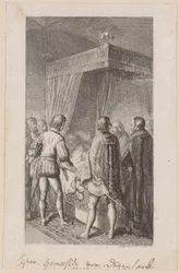 Otto de Illustere laat zijn zoon Hendrik op zijn sterfbed beloven dat hij nooit naar de Duitse kroon zal streven