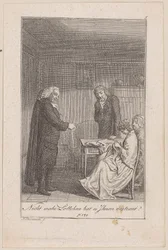 De dominee van Morkendorf brengt Minchen in verlegenheid, blad 5 uit de reeks „De roep naar de stad”