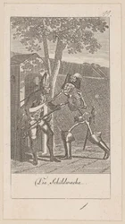 Schildwacht, blad 11 uit de reeks „De dodendans“