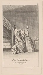 Deelname, blad 3 uit de serie "Oprechtheid en huichelarij"