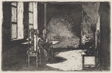 De kunstenaar in de kamer van zijn moeder, Danzig