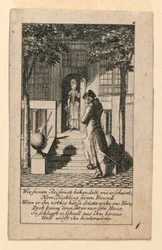 De hypocriete vriend, illustratie voor "Königl: Grosbrit [anische] Genealogischer Kalender auf das 1780 Jahr Lauenberg bey J.G. Berenberg"