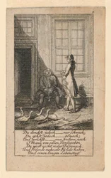 De Luie en Zwakzinnige, Illustratie voor "Königl: Grosbrit [anische] Genealogischer Kalender auf das 1780 Jahr Lauenberg bey J.G. Berenberg"