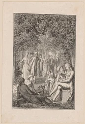 Titelgravure voor Beckers "Taschenbuch [...] für 1796"