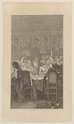 Titelgravure bij Bretzners "Leven van een losbol", derde deel