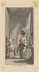 Kopergravure bij Hippels „Lebensläufe”, tweede deel, derde deel