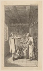Kopergravure bij „Vicar of Wakefield“ van O. Goldsmith