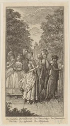 Kopergravure bij Westphals „Portraits“, tweede deel