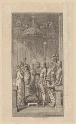 Titelgravure voor de ridderroman „Palmerin van Oliva“