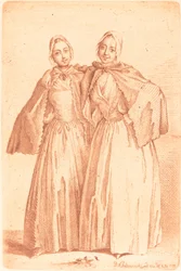 Twee staande dames