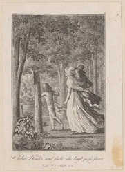 Walter, Luise en Karl ontmoeten in het bos een aanmerende boot