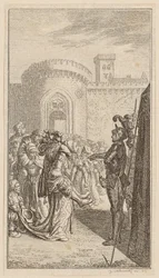 Vrouwen uit Weinsberg, blad 6 uit de eerste uitgave van de „Gedichten van Gottfried August Bürger”