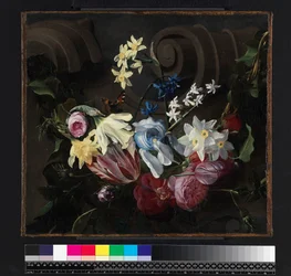 Festoen van bloemen, voor 1661