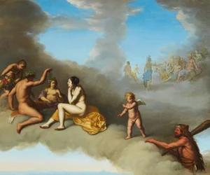 Een bijeenkomst van de Goden met de Apotheose van Hercules