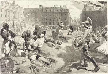 De feesten van Rennes. De grote Romeinse cavalcade