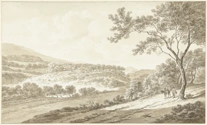 Gezicht op Palestrina, gezien vanuit de Villa Adriana