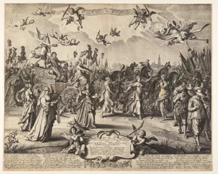 De triomfwagen van prins Hendrik van Oranje