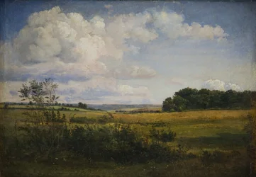 Landschap met Zonovergoten Wolken