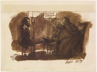 Elizabeth Siddal tekening Rossetti