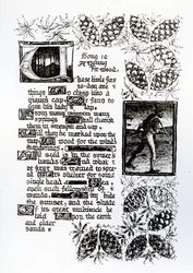 Verlichte tekst uit Rossetti