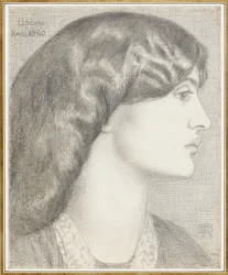 Mevrouw William Morris, 1860