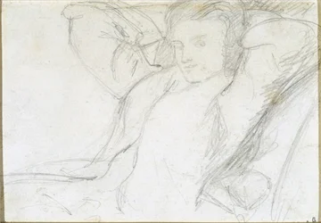 Studie van een zittende dame