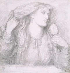 Vrouw die haar haar kamt, Fanny Cornforth