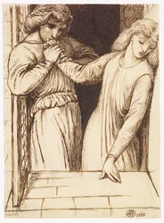 Hamlet en Ophelia - compositiestudie