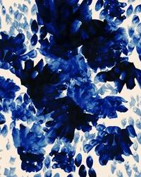 Abstracte blauwe bloemen