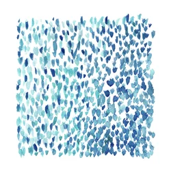 Blauwe aquareldruppels