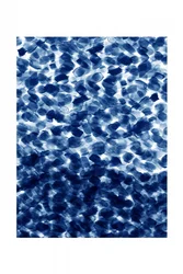 Indigo abstract patroon