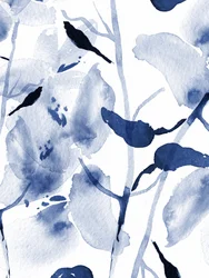Aquarel Indigo Blooms