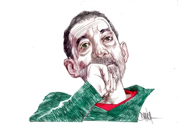 Emanuele Trevi, 2021 (digitale kleurpotloodtekening)