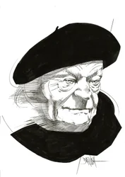 Giuseppe Ungaretti, 2024 (digitaal verbeterde potloodtekening)