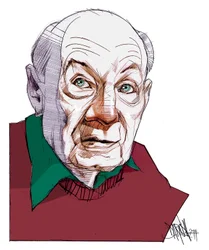 Gustave Thibon, 2014 (digitale kleurpotloodtekening)
